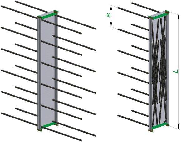 ebea BEWA Type N2: Barres à double section.