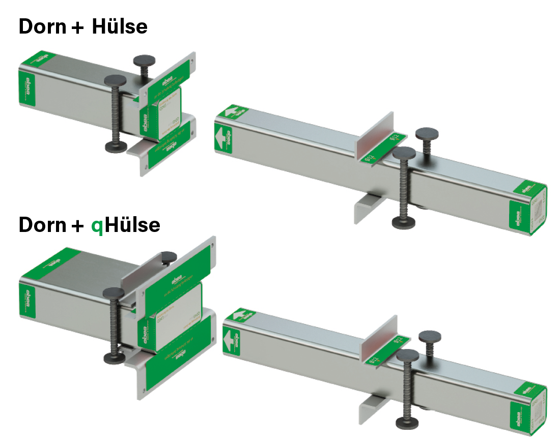 Schwerlastdorne: ebea QD-43 / QD-51