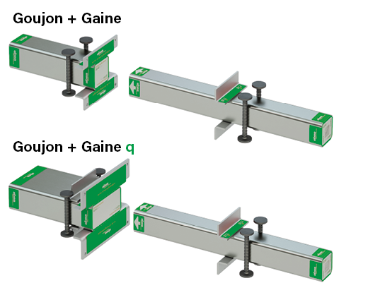 Goujons pour charges lourdes: ebea QD-43 / QD-51