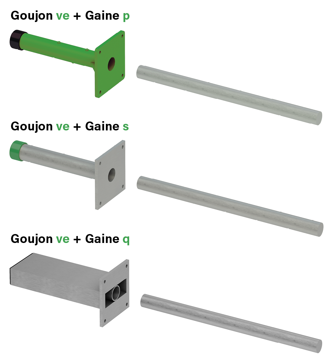 Goujons en acier rond: ebea QD-20 | QD-22 | QD-30 | QD-35 Goujons en acier rond: ebea QD-20 | QD-22 | QD-30 | QD-35